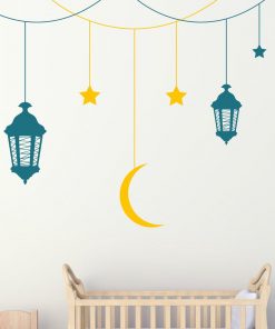 Starry Sky Hanging Lanterns Wall Sticker