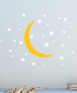 Moon and Stars Nursery Wall Sticker