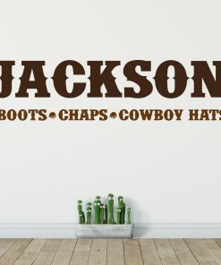 Cowboy Name Wall Sticker